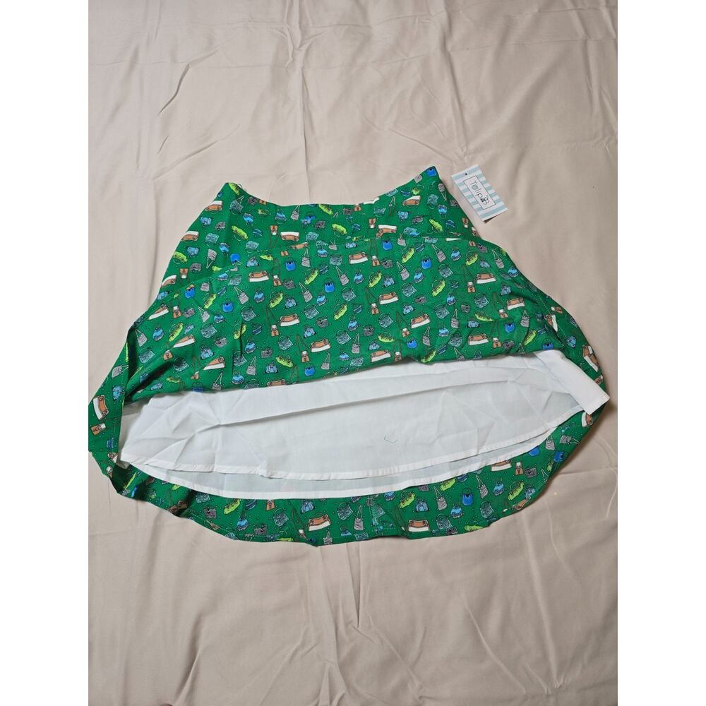 Tulip B Retro Novelty Print A-Line Skirt Womens Large NWT - Picture 6 of 7